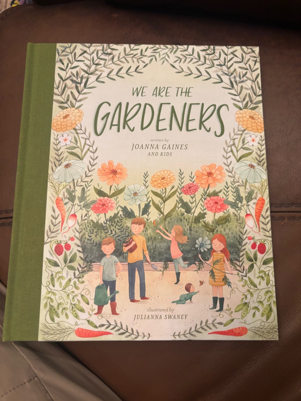 We Are the Gardeners Children's Book - Green Floral Cover by